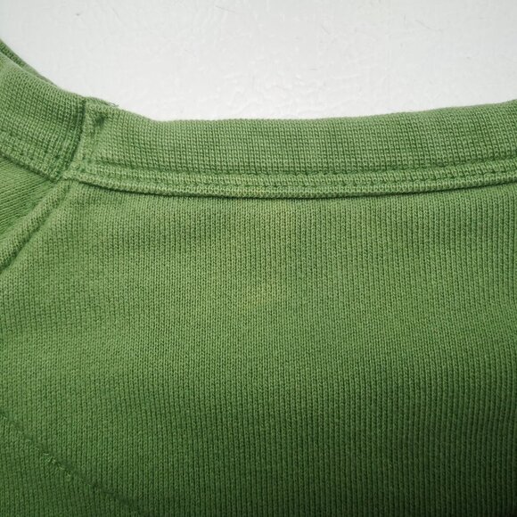Gap Factory Men's Size XL Green Terry Lined Loose Fit Round Neck Sweat Shirt - Picture 11 of 12